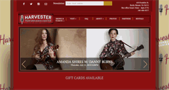 Desktop Screenshot of harvester-music.com